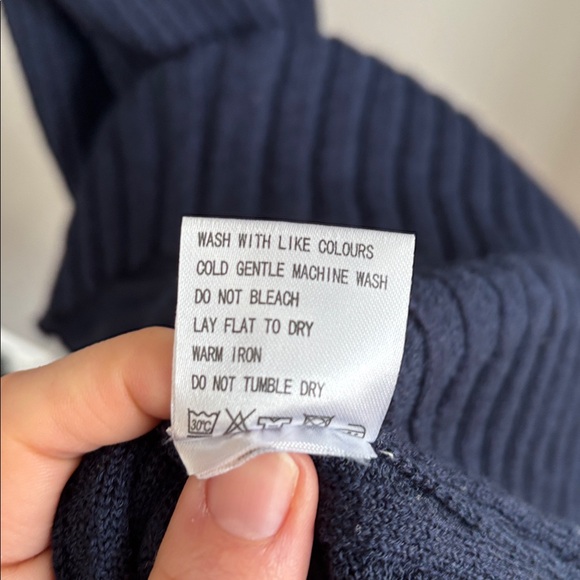 Anthropologie maxi dress xs navy - Picture 4 of 6